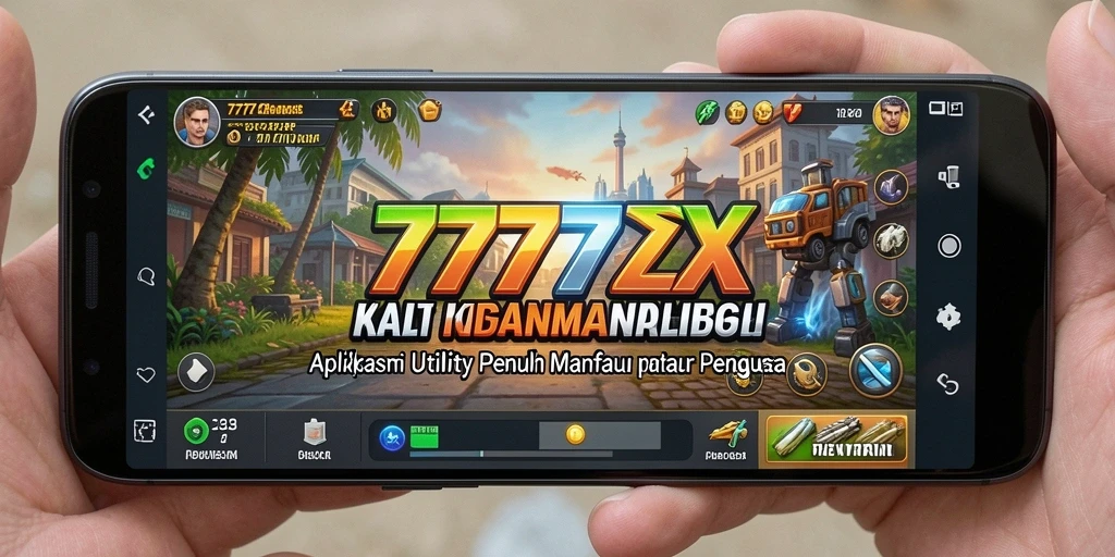 Tampilan utama 777ZX dengan berbagai fitur Utility.
