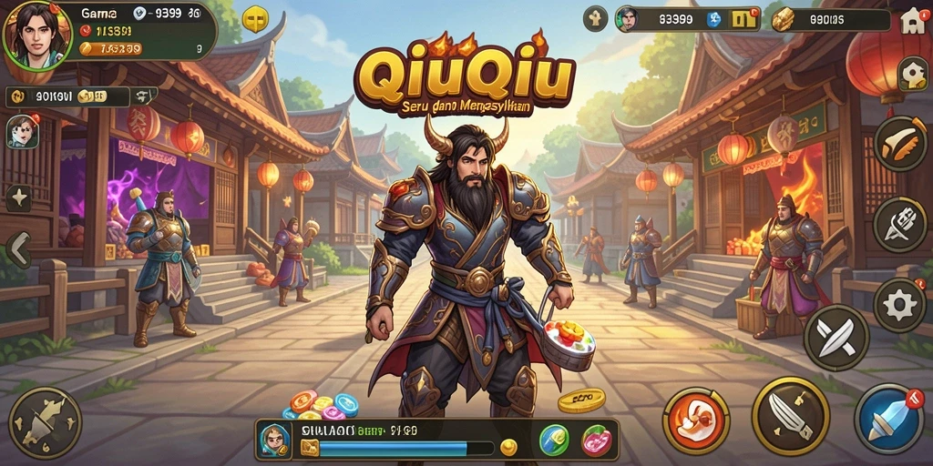 Tampilan gameplay menarik dari 9399 dalam permainan QiuQiu.