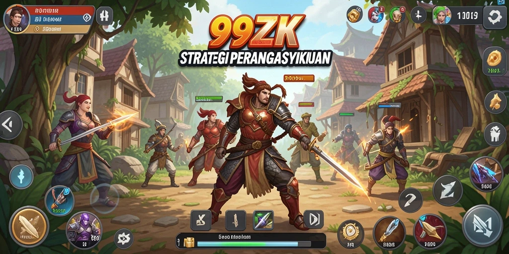 Tampilan gameplay menarik dalam game strategi SLG 99ZK.