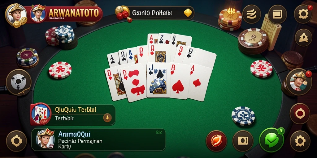 Tampilan gameplay ARWANATOTO yang menarik saat bermain QiuQiu.
