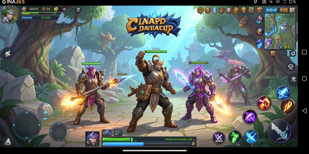 Tampilan gameplay CINA365 dengan pertarungan ARPG yang mendebarkan.