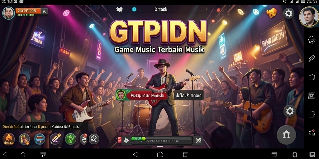 Screenshot GTPIDN menampilkan gameplay seru dan interaktif dalam permainan musik.