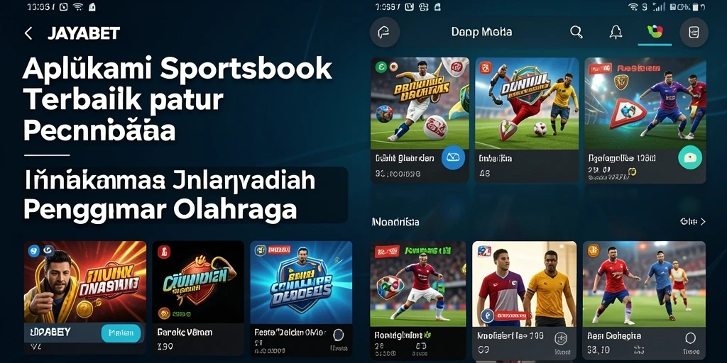 Tampilan menarik dari gameplay aplikasi Sportsbook JAYABET.