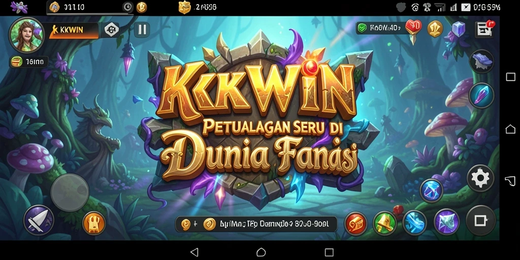 Gameplay KKWIN menampilkan petualangan seru di dunia fantastis yang memukau.