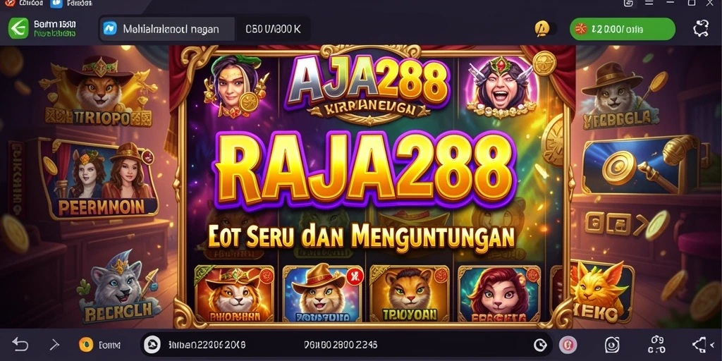 Gameplay menarik dari slot RAJA288 yang menampilkan berbagai tema.