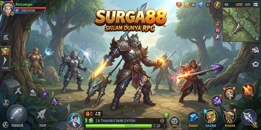 Tampilan gameplay RPG yang seru dan mendalam.